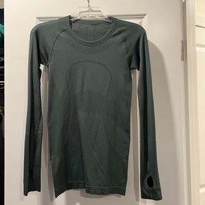 Lululemon LS Swiftly dark green